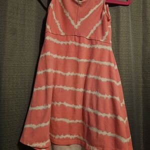 Carter's Coral and White Striped Kids Dress